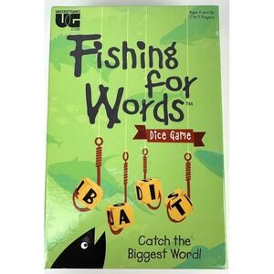 Fishing For Words Dice Game by University Games 2-4 Players Ages 8+